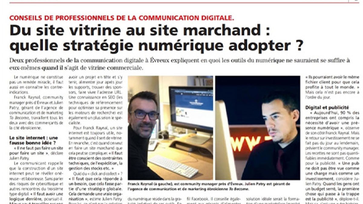 article sur l'agence to become